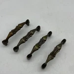 Lot 4 Vtg Amerock C-850 Patina Brass 3" To Drawer Handle Pull Mcm Canada. Fixed Price $14.55.