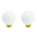 Pack Amerock Hardware BP727-30 White Ceramic 1/4" Round Cabinet Knob Pulls. Fixed Price $18.27.
