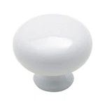 (5 Pack) 1-1/8 Inch Crisp Metal Painted Knob White. Fixed Price $9.73.