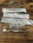 Set Of 4 Amerdeco Brushed Nickel Cabinet Pull Handles 6.25 Ctc. Fixed Price $38.24.