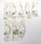 Amerock BP1964-263 White Ceramic Bright Brass Door Pull Lot Of 8 Total. Fixed Price $18.99.