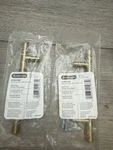 Lot Of 2 Amerock BP40516BBZ Bar Cabinet Drawer Pull, 3-3/4 Golden Champagne. Fixed Price $14.99.