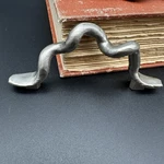 12 Vintage Laurey Nickel Finish Metal Drawer Pulls 4-3/8 With Centers. Fixed Price $59.95.