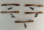 Lot Of 5 Vintage Amerock Antique Brushed Copper Drawer Pull Handle 3" Center. Fixed Price $24.99.
