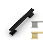 Rergy 10 Pack Cabinet Handles, 3-3/4 Inch Hole Center Pulls, Black Kitchen Drawe. Fixed Price $55.73.