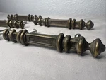 Vtg Lot Of 5 National Lock Brass Cabinet Drawer Pulls Handles 1973 FO-3704-001. Fixed Price $20.00.
