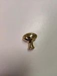 Amerock BP1443-3 Polished Solid Brass Oval Oblong Cabinet Hardware Knob. Fixed Price $5.00.