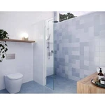 Glass Warehouse Shower Door 10.5"X78" Frameless Single Panel Brushed Nickel. Fixed Price $178.20.
