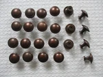 Lot Of 23 Kitchen Pull Knobs Antique Copper Finish 1/4" Top Ring Round. Fixed Price $14.99.