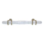 Amerock Carrione 3/4" (96MM) Ctr Pull White Golden Champagne BP36648MWBBZ. Fixed Price $22.29.