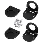Xmhf 4-PACK Recessed Type Door Drawer Handle Modern Flush Ring Flat Black. Fixed Price $13.06.