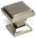 Southern Hills Brushed Stainless Cabinet Knobs, Square (SHKM002-SN-5). Fixed Price $43.81.