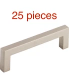 Lot Of 25 Top Knobs M1161 Square Bar Pull 3/4" (c-c) Brushed Satin Nickel. Fixed Price $125.00.