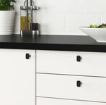 Ikea Hackas 9/16" 2 Knobs Cabinet Drawer Pull Black Anthracite Modern Handle. Fixed Price $9.00.