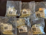 Cabinet Hinges 2" W 2-3/4" Polished Brass Lot X6PKS Amerock BP3417-3. Fixed Price $11.49.