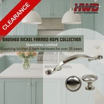 Clearance Framed Rope Knob Or Button Handle*brushed Nickel* Kitchen Bath Cabinet. Fixed Price $18.10.