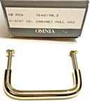 Omnia 7642/70.3 2-3/4" (70MM) Center-to-center Cabinet Pull US3 Polished Brass. Fixed Price $16.88.