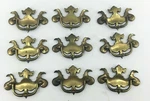 Lot Of 9 Vintage Kbc Keeler Brass Batwing Chippendale Style Drawer Pulls K12026. Fixed Price $76.73.