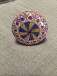 Ceramic Drawer Pull Whimsical Knob Cabinet Kitchen Furniture Handle Pinwheel. Fixed Price $13.50.