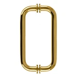Crl BM8X8BR Polished Brass 8" Series Tubular Back-to-back Pull Handle. Fixed Price $37.45.