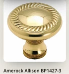 8 New Amerock Bp 1427-3 Polished Solid Brass Drawer Cabinet Knobs Pulls 1" Round. Fixed Price $24.99.