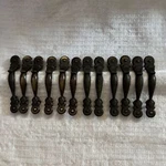 12 National Lock FO-3831-001 Vertical Vintage Brass Door Cabinet Drawer Pulls. Fixed Price $39.99.