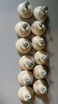Lot Of 12 Amerock BP725A-AM Almond Round Ceramic 1-3/8 Drawer Cabinet Pull Knob. Fixed Price $12.00.