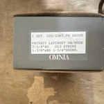 Omnia 225/238T.PR US32D Square Privacy Door Lever Satin Silver Easy Install. Fixed Price $25.00.
