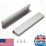 Sunlithor 10-PACK Brushed Nickel Aluminum Finger Pull Cabinet Drawer Handles 6.3. Fixed Price $88.24.