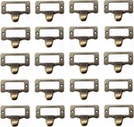 20 Pack Antique Label Holder Drawer Pull Handles Card Frame Cabinet Hardware. Fixed Price $14.54.