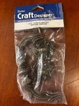 Darice Craft Designer Set/pkg Pull Handles Antique Brass 1975-01- New -3PC. Fixed Price $8.95.