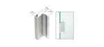 Crl Satin Anodized Aluminum Pull With 7/16" Lip For Sliding Glass Panel Door. Fixed Price $35.11.