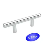 *5 Pack* Cosmas Cabinet Hardware Polished Chrome Handles Bar Pulls #305-2.5CH. Fixed Price $8.79.
