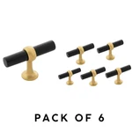 Belwith Keeler Ostia Bar Cabinet Knobs 2-1/2" Black Gold 6 Pack. Fixed Price $68.01.