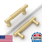 Coinkoly 10 Pack 3''(76MM) Gold Knurled Cabinet Handles Kitchen Brushed Pul. Fixed Price $71.75.