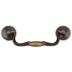 4.5 Inch Satin Antique Brass Bail Pull Handle Vintage Cupboard Drawer. Fixed Price $21.72.