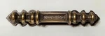 Vtg National Lock Cabinet Bar Pull Handle W Backplate 3" Centers Antique Brass. Fixed Price $14.00.