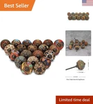 20-PIECE Handmade Floral Ceramic Knobs Perfect For Kitchen Bathroom Decor. Fixed Price $37.99.