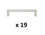 *19* Gliderite 5 In. Centertocenter Satin Nickel Solid Square Cabinet Bar Pulls. Fixed Price $49.99.