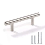 Cabinet Handles - Pack Of 30 Stainless Steel Brushed Satin Nickel Hollow Tube.... Fixed Price $30.42.
