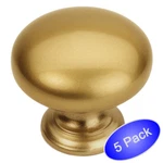 *5 Pack* Cosmas Cabinet Hardware Gold Champagne Round Mushroom Knobs #4950GC. Fixed Price $7.21.