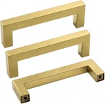 Brushed Brass Drawer Pulls Kitchen Cabinet Door Handle- LSJ12GD90 Gold. Fixed Price $99.99.