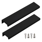 Lc Lictop 5.9 Inch Black Finger Pulls For Cabinet 2PCS, Hole Spacing, .... Fixed Price $13.91.