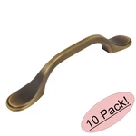 *10 Pack* Cosmas Cabinet Hardware Brushed Antique Brass Handle Pulls #9533BAB. Fixed Price $13.26.