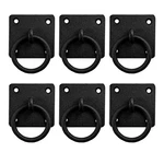 Black Wrought Iron Mission Ring Cabinet Pulls Antique Drop Style Rust Resistant. Fixed Price $87.99.