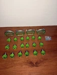 Lewis Dolin Glass Cabinet Pulls & Knobs Transparent Green/oil Rubbed Bronze. Fixed Price $200.00.