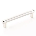Emtek Select Cabinet Pull 5" C-c Rectangular Stem, Knurled Bar Polished Nickel. Fixed Price $32.00.