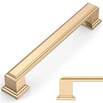 Amerdeco 10 Pack Brushed Brass Cabinet Pulls 5 Inch Kitchen Bath Handles Rich!. Fixed Price $19.99.