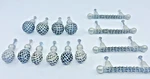 Anne At Home Chamberlain Pewter & Brass Insert Pulls Knobs Hardware 13 Piece Lot. Fixed Price $58.20.