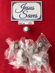 18- Laurey Satin Chrome & White Porcelain 15438 1-1/4 In. Cabinet Knobs NCH54. Fixed Price $25.00.